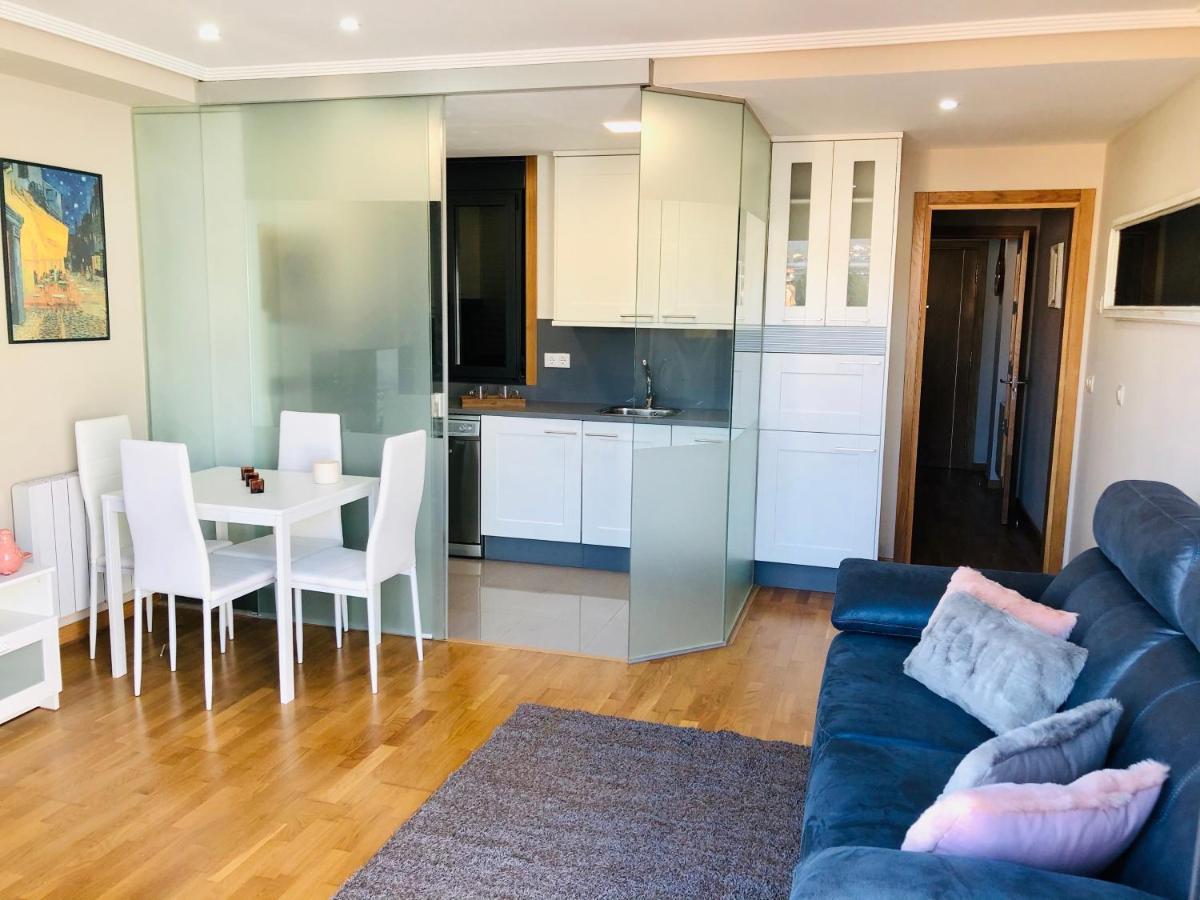 Apartamento Con Piscina Y Terraza Al Lado De La Playa Baiona Bagian luar foto