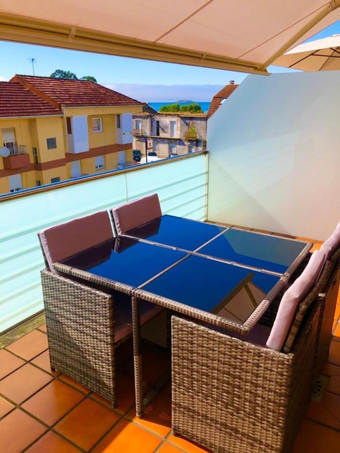 Apartamento Con Piscina Y Terraza Al Lado De La Playa Baiona Bagian luar foto